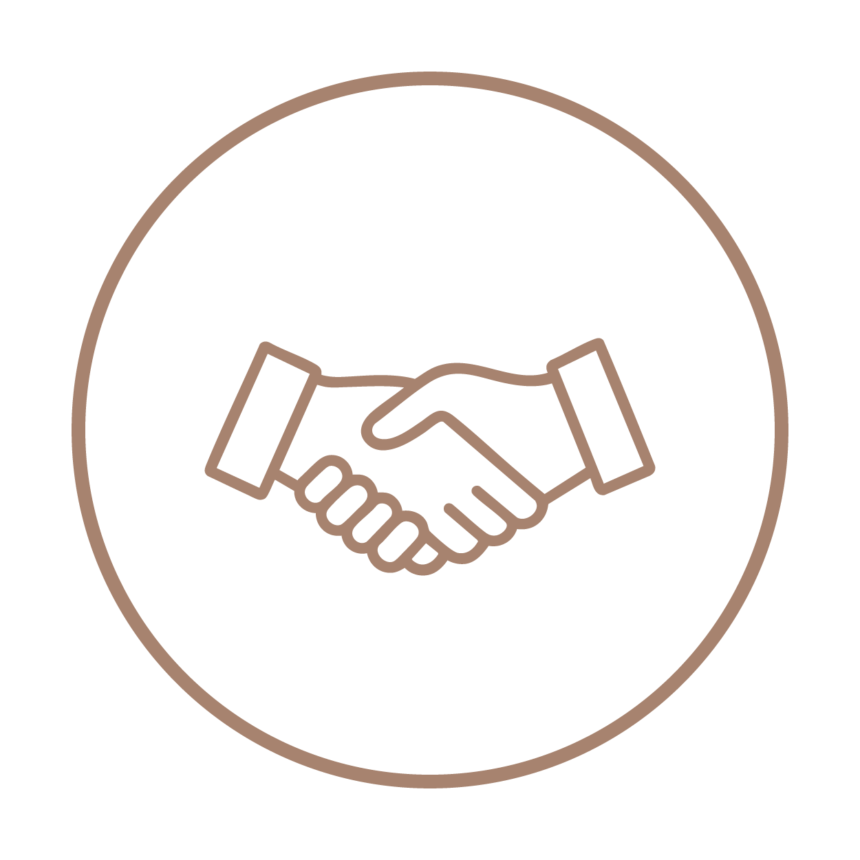 Handshake symbolising partnership or agreement